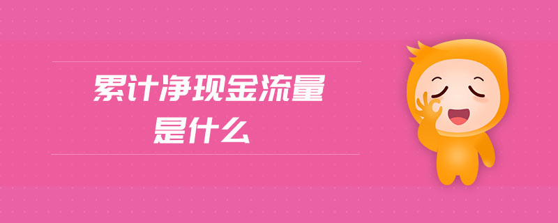 累計(jì)凈現(xiàn)金流量是什么