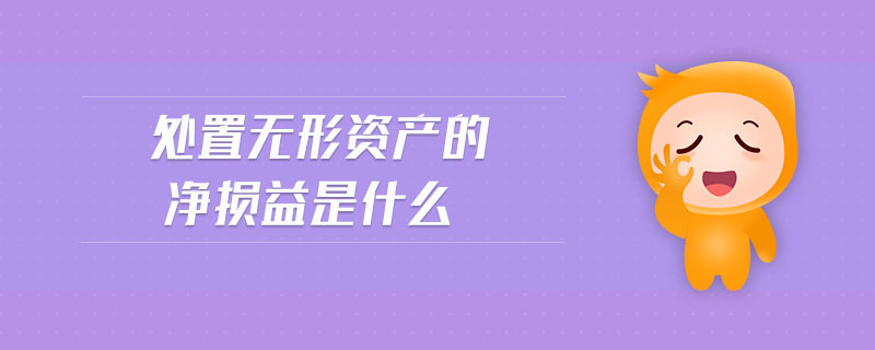 處置無形資產(chǎn)的凈損益是什么