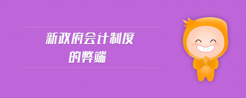 新政府會(huì)計(jì)制度的弊端
