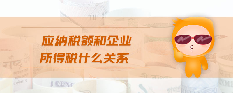 應納稅額和企業(yè)所得稅什么關系