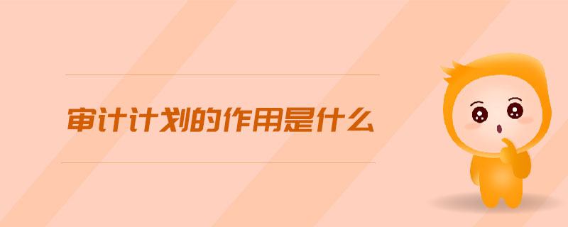 審計(jì)計(jì)劃的作用是什么 審計(jì)計(jì)劃的作用是什么