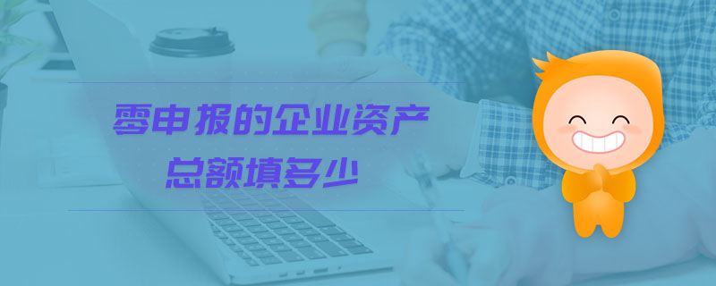 零申報(bào)的企業(yè)資產(chǎn)總額填多少 零申報(bào)的企業(yè)資產(chǎn)總額填多少