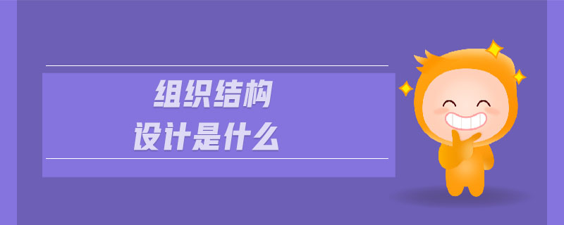 組織結(jié)構(gòu)設(shè)計是什么