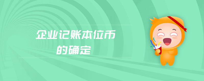 企業(yè)記賬本位幣的確定 企業(yè)記賬本位幣的確定