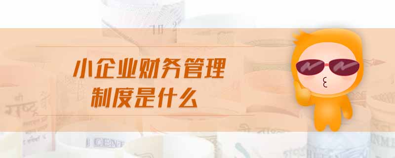 小企業(yè)財務(wù)管理制度是什么 小企業(yè)財務(wù)管理制度是什么