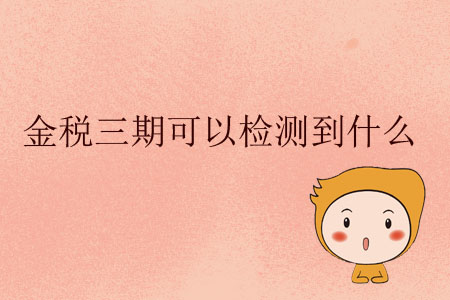 金稅三期可以檢測到什么？