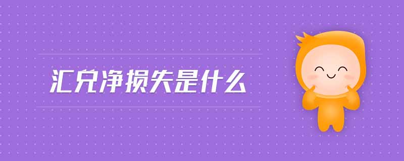 匯兌凈損失是什么 匯兌凈損失是什么