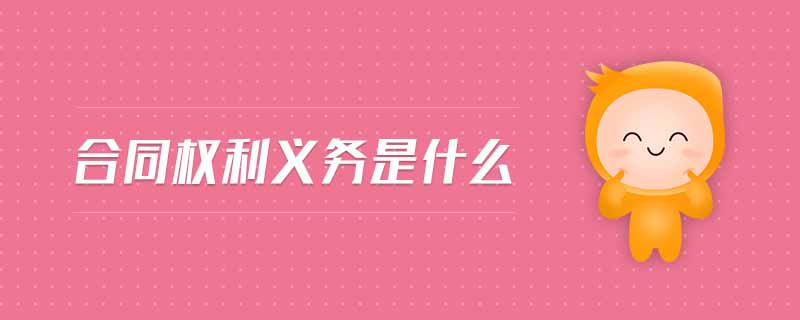合同權(quán)利義務是什么