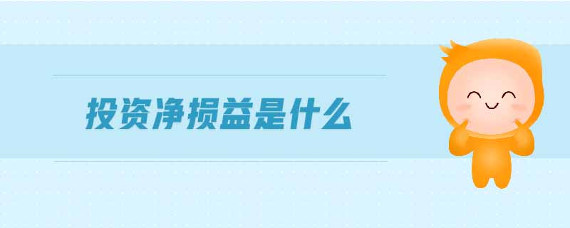 投資凈損益是什么