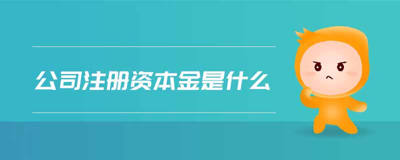 公司注冊資本金是什么