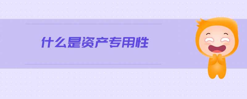 什么是資產(chǎn)專用性 什么是資產(chǎn)專用性