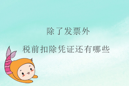 除了發(fā)票外，稅前扣除憑證還有哪些？
