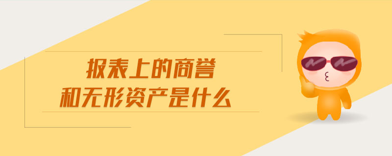 報表上的商譽和無形資產是什么 報表上的商譽和無形資產是什么