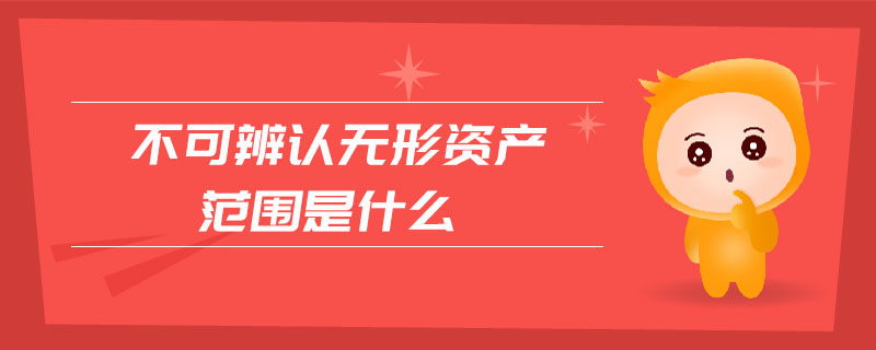 不可辨認(rèn)無形資產(chǎn)范圍是什么 不可辨認(rèn)無形資產(chǎn)范圍是什么