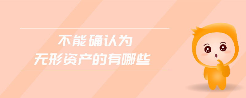 不能確認(rèn)為無(wú)形資產(chǎn)的有哪些 不能確認(rèn)為無(wú)形資產(chǎn)的有哪些
