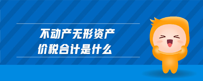 不動(dòng)產(chǎn)無(wú)形資產(chǎn)價(jià)稅合計(jì)是什么