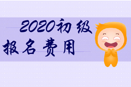 廣東2020年初級會計報名費多少錢？