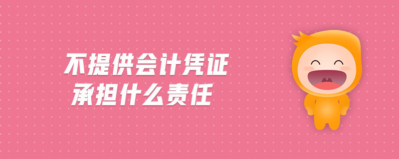 不提供會計憑證承擔什么責任