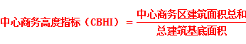 中心商務高度指標