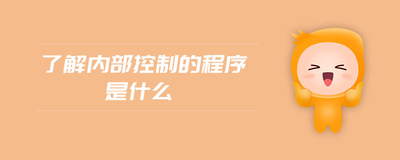 了解內(nèi)部控制的程序是什么