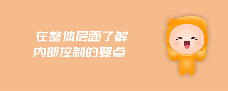 在整體層面了解內(nèi)部控制的要點(diǎn)