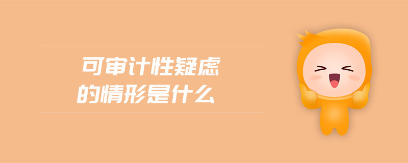 可審計(jì)性疑慮的情形是什么