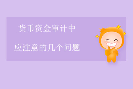 貨幣資金審計(jì)中應(yīng)注意的幾個(gè)問題 貨幣資金審計(jì)中應(yīng)注意的幾個(gè)問題