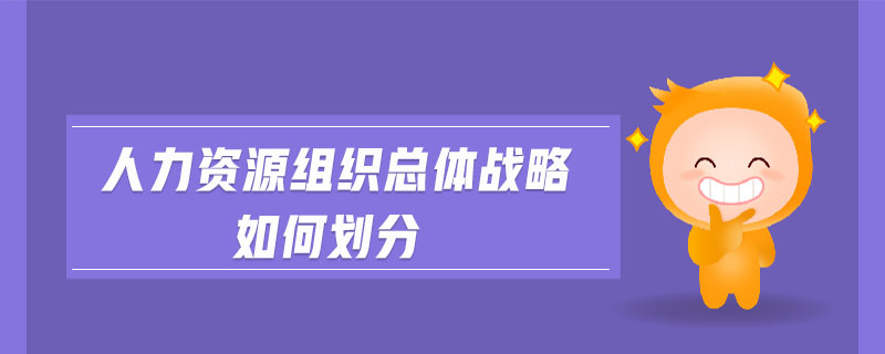 人力資源組織總體戰(zhàn)略如何劃分
