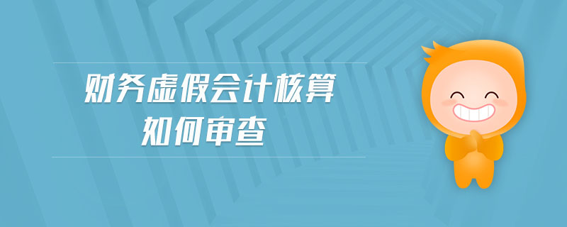 財(cái)務(wù)虛假會(huì)計(jì)核算如何審查