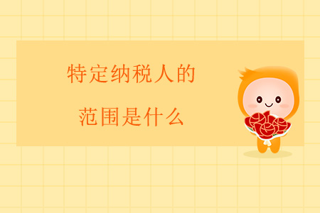 特定納稅人的范圍是什么？