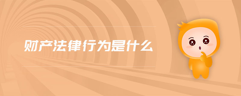 財產(chǎn)法律行為是什么 財產(chǎn)法律行為是什么
