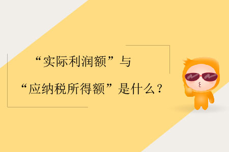“實(shí)際利潤(rùn)額”與“應(yīng)納稅所得額”是什么？