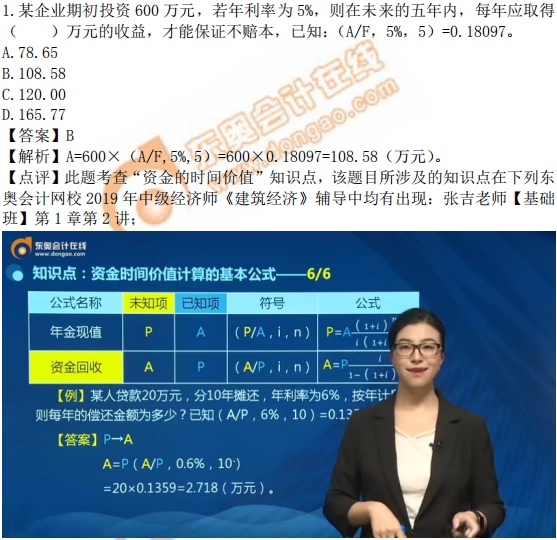 2019年中級經(jīng)濟(jì)師《建筑》考后題目點(diǎn)評