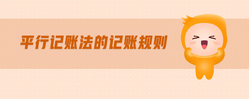 平行記賬法的記賬規(guī)則 平行記賬法的記賬規(guī)則
