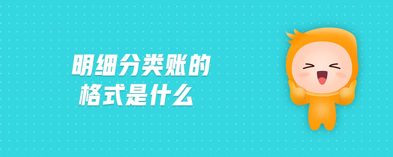 明細(xì)分類賬的格式是什么