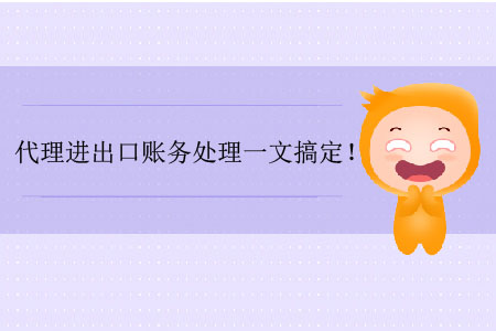 代理進(jìn)出口賬務(wù)處理一文搞定！