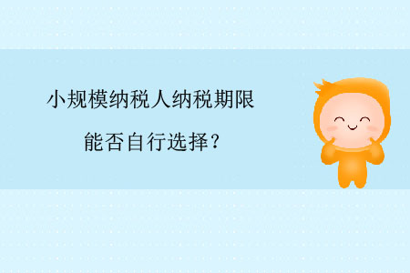 小規(guī)模納稅人納稅期限能否自行選擇？
