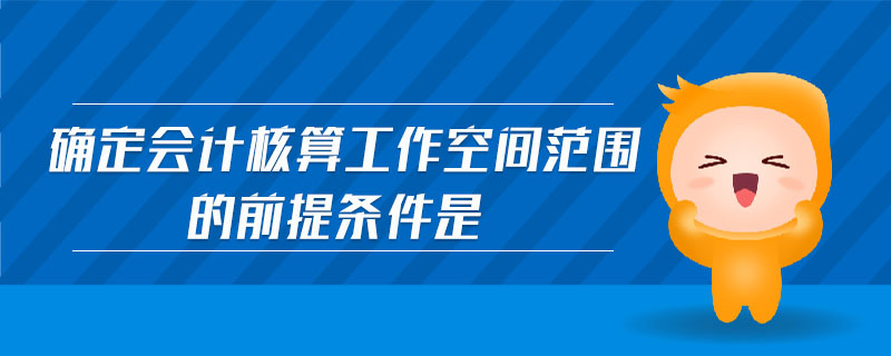 確定會計核算工作空間范圍的前提條件是 確定會計核算工作空間范圍的前提條件是