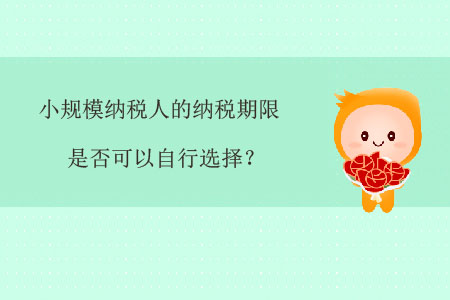 小規(guī)模納稅人的納稅期限是否可以自行選擇？