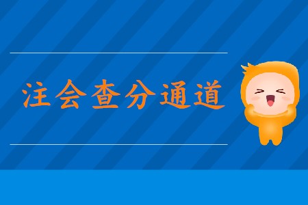 2019年注會成績查詢通道是哪個？
