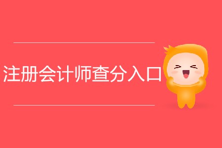 2019年注冊(cè)會(huì)計(jì)師考試分?jǐn)?shù)查詢通道如何進(jìn)入？