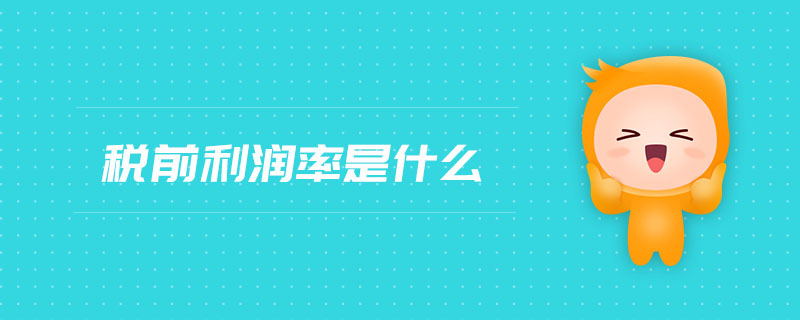 稅前利潤率是什么 稅前利潤率是什么