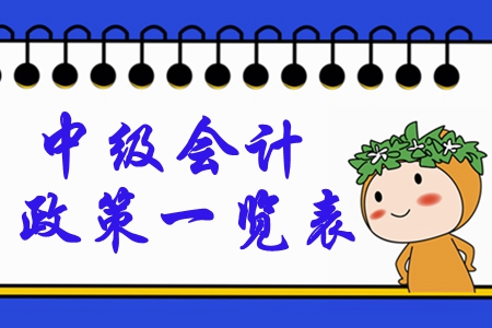 2020年中級(jí)會(huì)計(jì)考試政策一覽表！重要節(jié)點(diǎn)全面梳理！