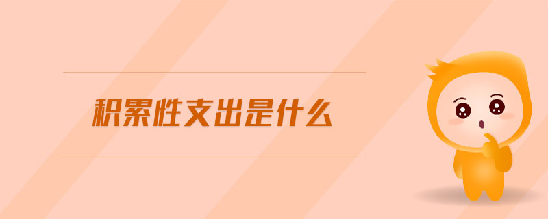 積累性支出是什么