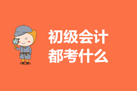 2020年初級會計考哪些內(nèi)容？