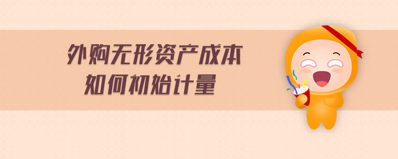 外購無形資產(chǎn)成本如何初始計(jì)量