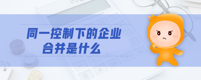 同一控制下的企業(yè)合并是什么 同一控制下的企業(yè)合并是什么