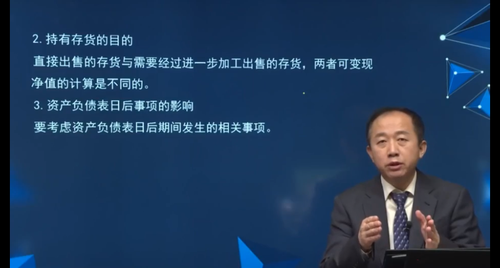 存貨的目的、資產負債表日后事項