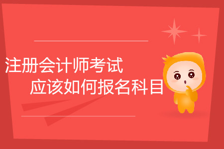 上班族報考注冊會計師考試應(yīng)該如何報名科目？