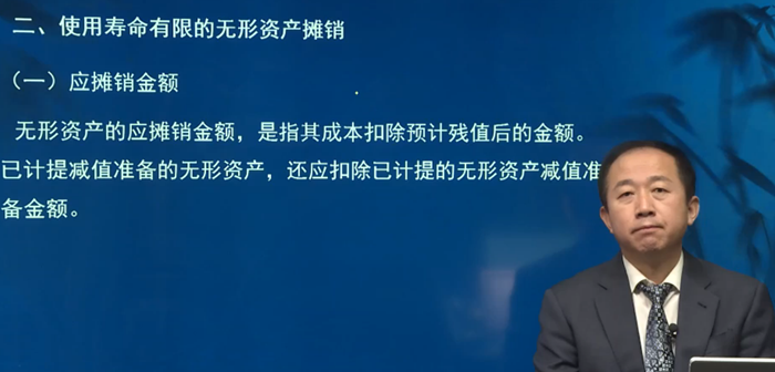 二、使用壽命有限的無形資產(chǎn)攤銷